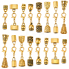32Pcs 8 Styles Alloy Cord Ends HJEW-SC0003-10-1