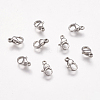 304 Stainless Steel Lobster Claw Clasps STAS-P185-9-P-1