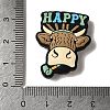 Cartoon Cowboys Denim Silicone Beads SIL-S06-09A-3