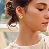 925 Sterling Silver Round Stud Earrings EJEW-TAC00030-01-8
