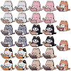 28Pcs 7 Colors Zinc Alloy Enamel Pendants FIND-BM0001-02-1