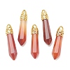 BulletNatural Agate Pointed Pendants G-E332-C07-G-2