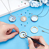 DIY Pendant Necklace Makings Kits STAS-PH0006-46-3