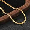 304 Stainless Steel Herringbone Chains Bracelet for Men Women LS-BJEW-D450-01G-03-2