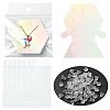 40Pcs Paper Jewelry Display Cards CDIS-FS0001-32D-1