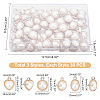 CHGCRAFT 90Pcs 3 Style UV Plating ABS Plastic Pendants KY-CA0001-19-2