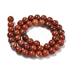 Natural Red Jasper Bead Strands G-K153-B19-8mm-5