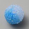 Frosted Acrylic Beads MACR-WH0007-91F-2
