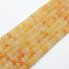 Natural Topaz Jade Beads Strands X-G-G665-12-6x4mm-1