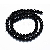 Natural Black Tourmaline Beads Strands LS-G-G927-46-4