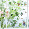16 Sheets 8 Styles Waterproof PVC Wall Stickers DIY-WH0345-017-5