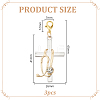 201 Stainless Steel Rhinestones Pendant Decorations FIND-WH0366-408-2