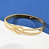304 Stainless Steel Hinged Bangles for Women BJEW-C114-04G-2