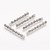 Platinum Plated Stick Alloy Rhinestone Pendants ALRI-E115-02P-1