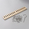 Rectangle Wood Belt Storage Rack AJEW-WH0561-72-2