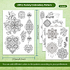 4 Sheets 11.6x8.2 Inch Stick and Stitch Embroidery Patterns DIY-WH0455-167-2