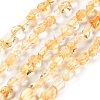 Natural Citrine Beads Strands G-P497-01C-39-1