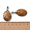 Natural Picture Jasper Pendants G-Z055-03P-25-3