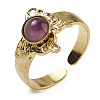 Natural Amethyst Finger Rings RJEW-U027-05G-04-1