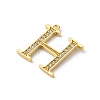 Rack Plating Brass Micro Pave Cubic Zirconia Pendant KK-H449-76G-02-2