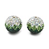 Gradient Color Design Polymer Clay Rhinestone Beads CLAY-NH0001-03-2