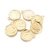 Tibetan Style Alloy Coin Pendants LS-TIBEP-GC001-G-RS-2