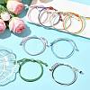 8Pcs 8 Colors Korean Waxed Polyester Cord Braided Bead Bracelets BJEW-FS00024-7
