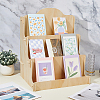 4-Tier Wood Postcard Display Riser Stands ODIS-WH0038-127-5