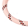Braided Round Polyester Cord Bracelet Makings FB-CBAEDA0-01G-30-2