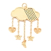 Eco-Friendly Brass Micro Pave Cubic Zirconia with Enamel Pendants KK-K268-35G-3