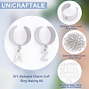 DIY Alphabet Charm Cuff Ring Making Kit DIY-UN0005-66-5