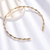 6.5mm Twist Iron Chain Necklaces NJEW-G163-01KCG-2