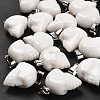 Natural White Jade Pendants G-Z067-02P-11-5