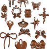 15Pcs 15 Styles Alloy Pendants FIND-FS0004-12-2