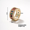 Elegant Brass Rhinestones Ring for Women EH2106-2-1