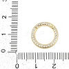 Brass Micro Pave Cubic Zirconia Twister Clasp X-KK-G522-16G-3