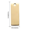 Ion Plating(IP) 304 Stainless Steel Pendants LS-STAS-I140-22B-G-4