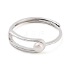Round Natural Pearl Finger Rings STER-Z009-10P-3