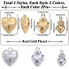 12Pcs 6 Styles Ion Plating(IP) 304 Stainless Steel Charms STAS-SC0008-82-2