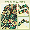 Ethnic Style Flower Pattern Polyester Ribbon OCOR-WH0047-47-7
