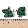 Synthetic Malachite Pendants G-B127-02P-01-3