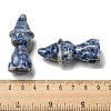 Natural Blue Spot Jasper Carved Healing Cat with Witch Hat Figurines DJEW-D012-07D-3