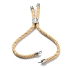 Twisted Nylon Cord Silder Bracelets DIY-B066-03P-20-3
