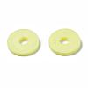 Flat Round Handmade Polymer Clay Beads CLAY-R067-10mm-23-2