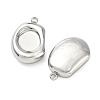 304 Stainless Steel Pendant Cabochon Settings STAS-C167-07A-P-2