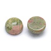 Natural Unakite Cabochons G-P393-R31-10mm-2