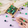 30Pcs 3 Colors Resin UV Reactive Beads RESI-TA0005-67B-7