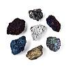 10Pcs Electroplated Natural Coal Quartz Geode Cornucopia Mineral Specimen G-N347-15-2