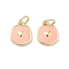Brass Enamel Pendants KK-C251-36G-2