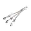 Tibetan Style Alloy Curb Chain Tassel Big Pendants FIND-I025-01A-2